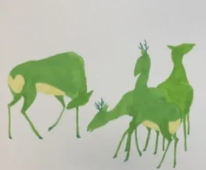 Japanese Art and Deer
