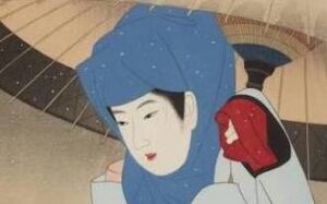 Japan Art and Meiji Born Artists: Rain and a Snow Storm